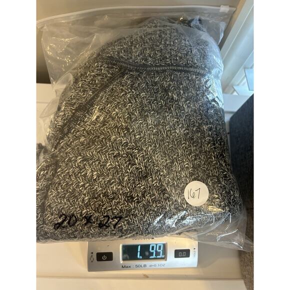Lululemon Size 4 Cardigan Cotton Tweed Black gray Post Practice pockets thumb - Picture 7 of 7